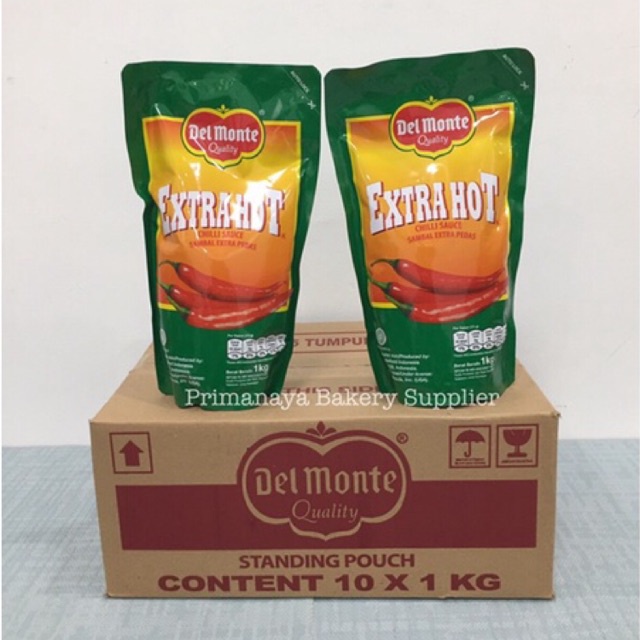 

Delmonte Saus Chili , Extra Hot pouch 1 kg