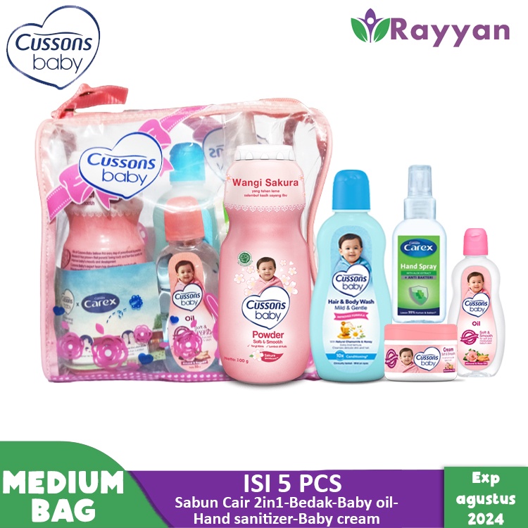 Cusson Baby Gift Set Medium / Perlengkapan Kado Bayi Baru Lahir-Pink