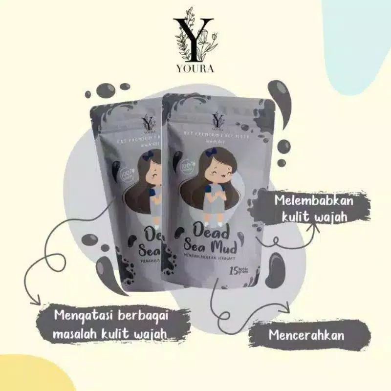 YOURA Masker wajah organik oat premium face mask