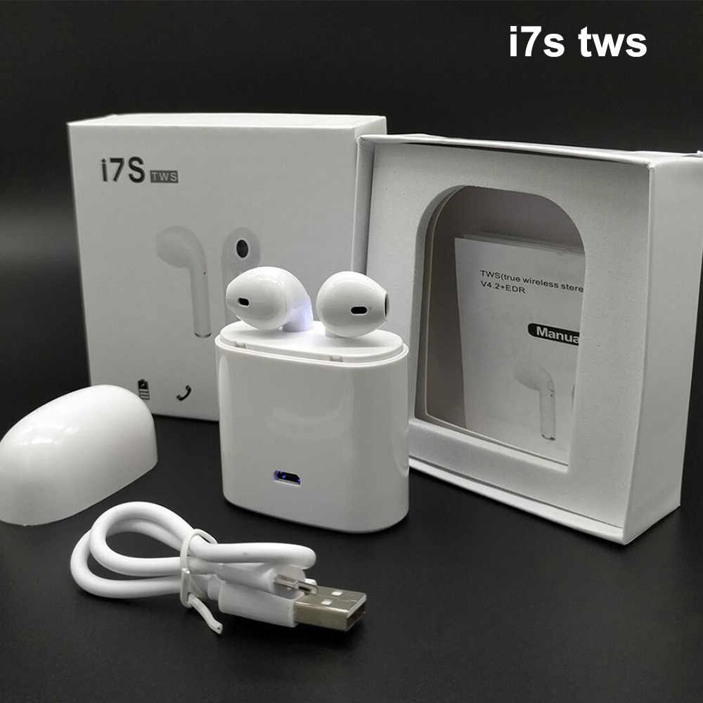Headset - Earphone bluetooth i7S Tws 4.2 / i7s Twins Double Headset-2