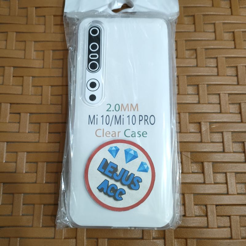 Xiaomi Mi 10 Mi 10 Pro Silikon Jelly Case Casing Bening Tebal 2.0mm