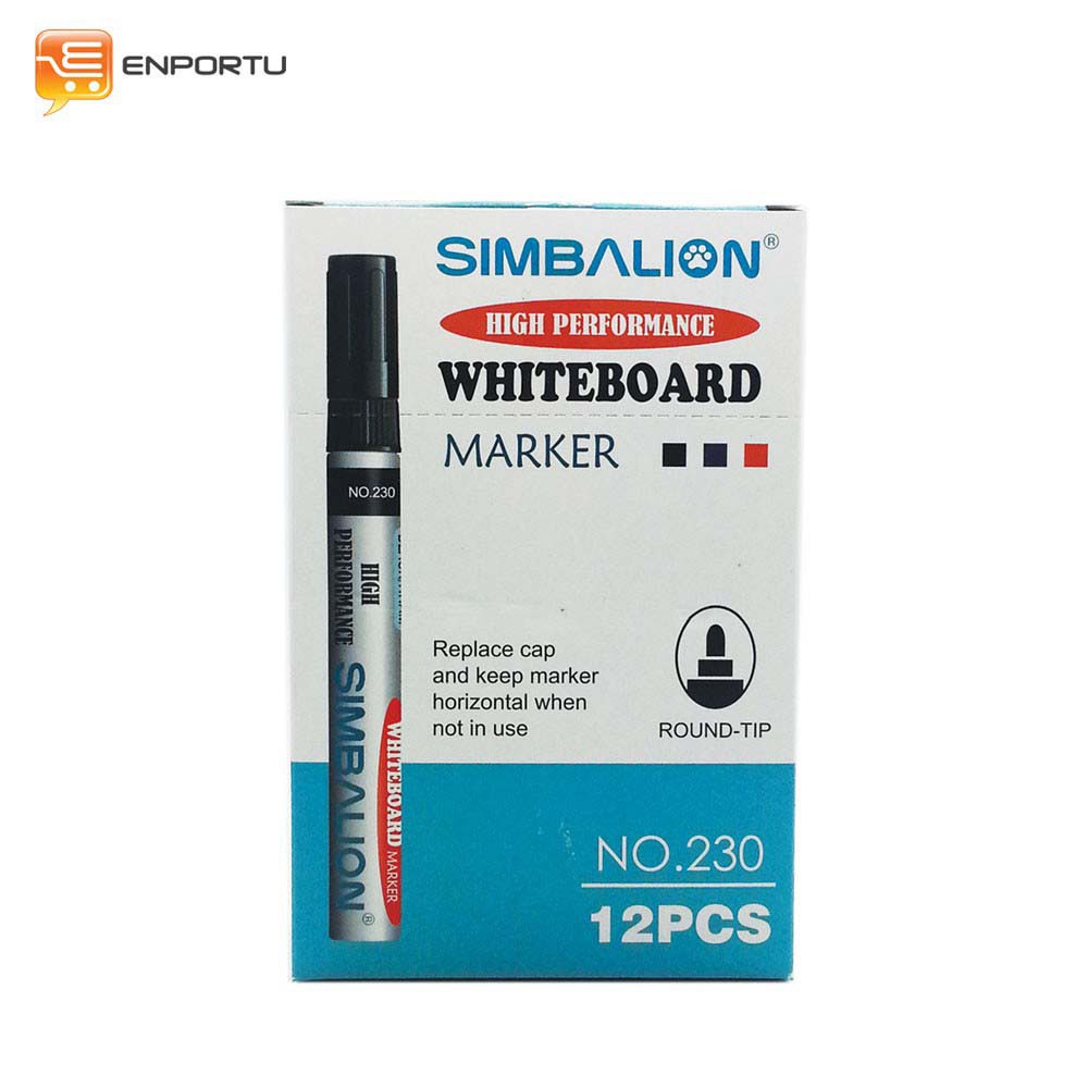 

Simbalion Spidol Whiteboard marker BLACK - 1 LUSIN