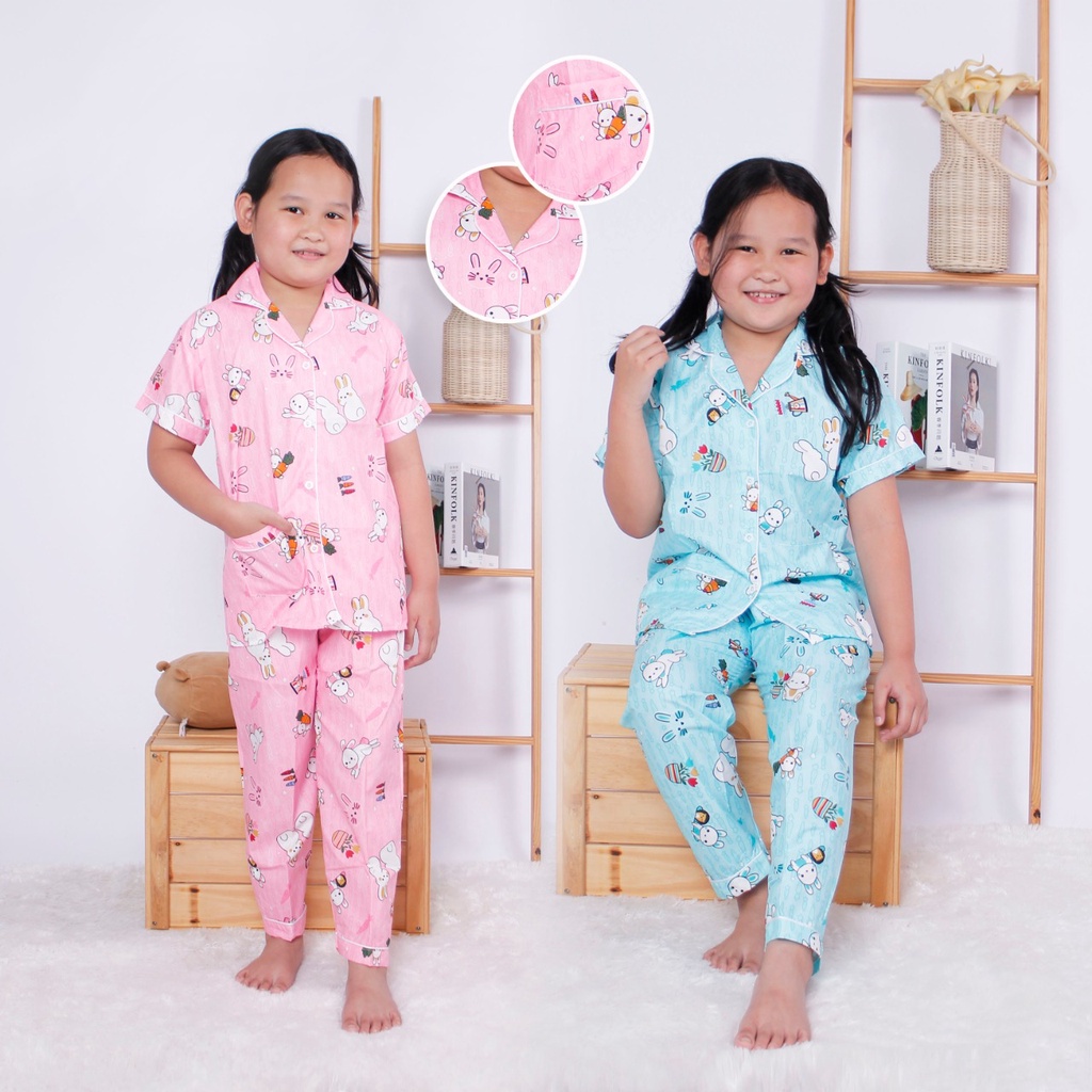 CIAHAW Baju Tidur Anak Perempuan 3-10 tahun Motip Terbaru