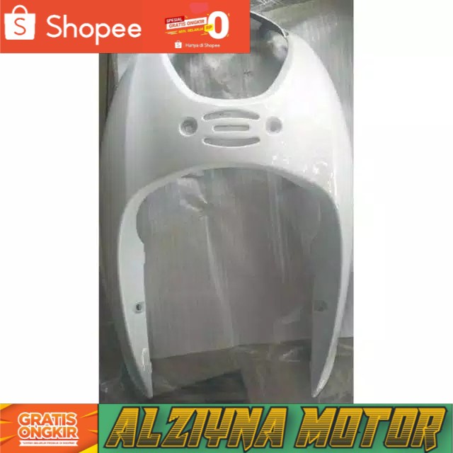 Tameng body depan Scoopy lama karbu putih