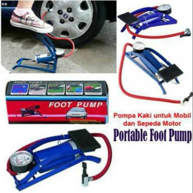 Pompa Angin Injak / Pompa Kaki / Pompa Injak Portable / Foot Pump
