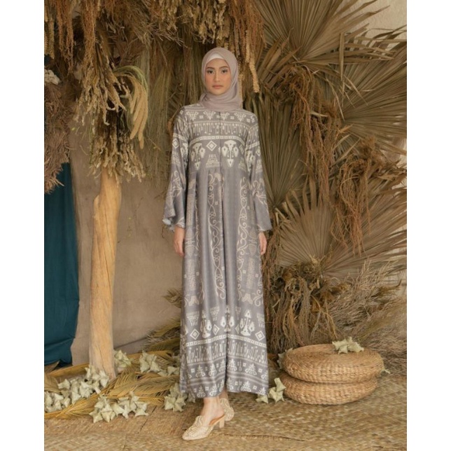 New  Kambera Dress Ethnic Grey by Wearing Klamby