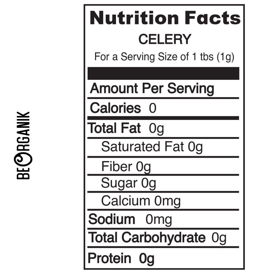 Beorganik Dried Celery Flakes | Daun Seledri Kering 15 gr