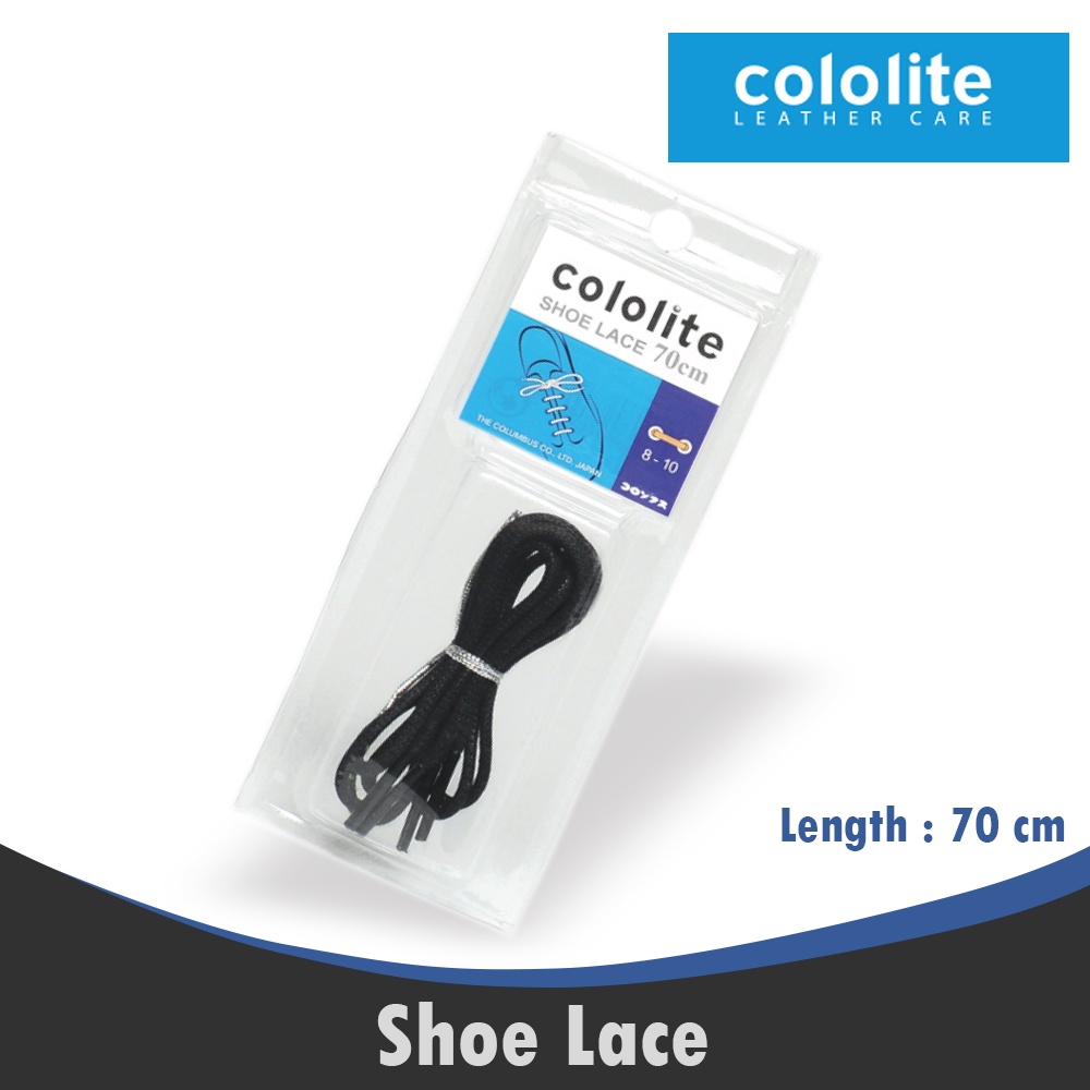 Ktmstore Tali Sepatu Hitam Shoe Lace 70cm PREMIUM SHOE CARE Cololite 0014