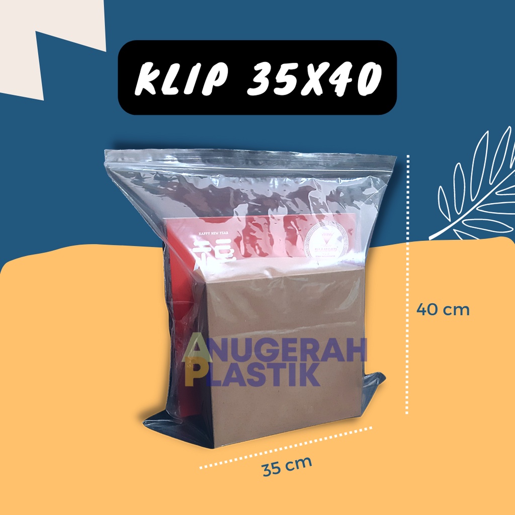 

Plastik Klip 35x40 Bening Isi 100 Pcs/ Plastik Klip Baju/ Plastik Klip Jaket