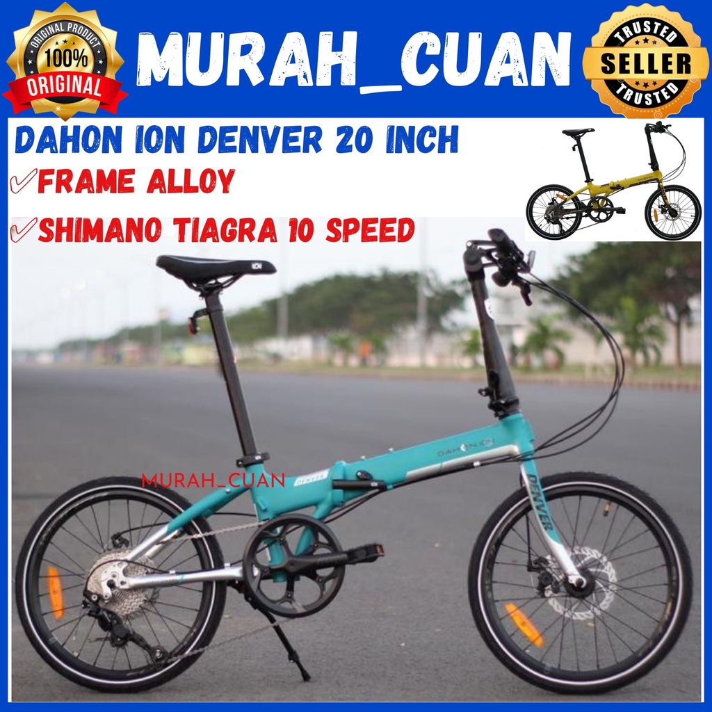 Sepeda Lipat DAHON ION DENVER 20 Inch Alloy 10 Speed Shimano Disc Brake / Folding Bike Dahon Ion den