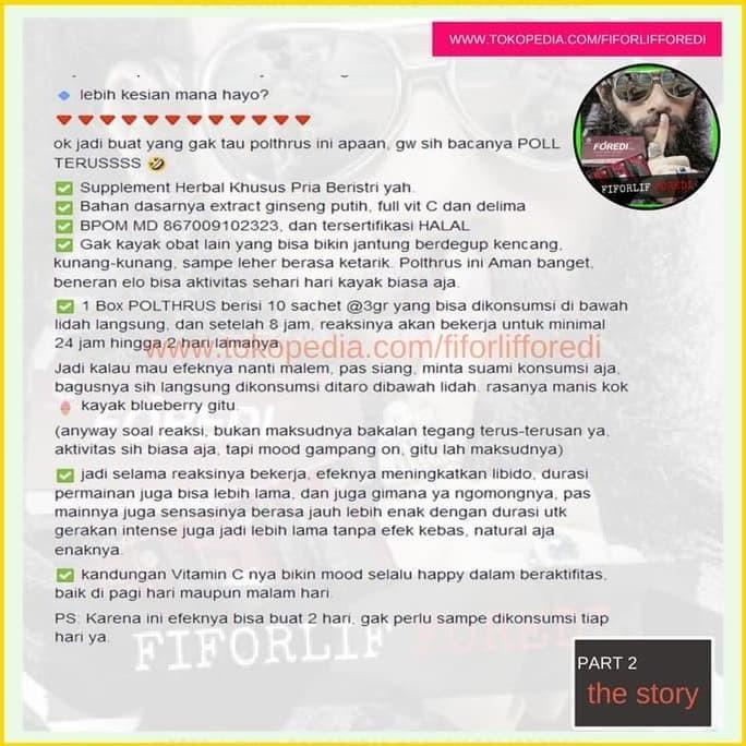 Polthrus Polthrus -- Herbal Pria Dewasa Tahan Lama Obat+Kuat Vitalitas