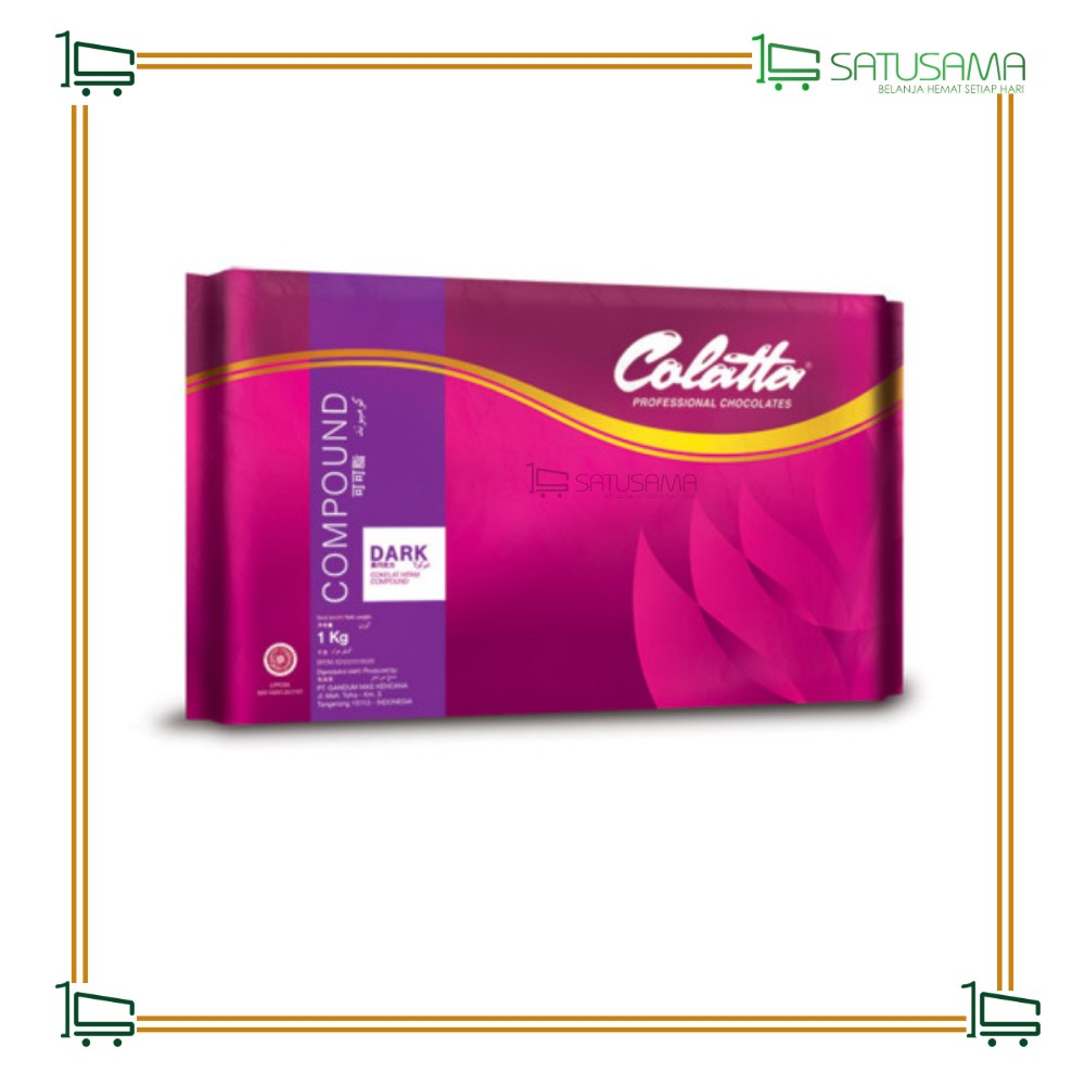 

Colatta Professional Chocolate Dark Compound 1kg / satusama