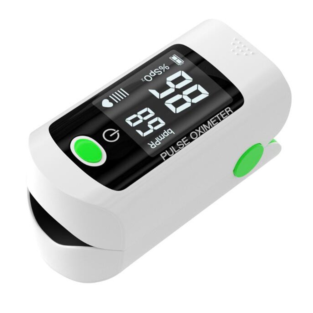 Fingertip Pulse Oximeter Alat Pengukur Detak Jantung Kadar Oksigen ACEHE Black