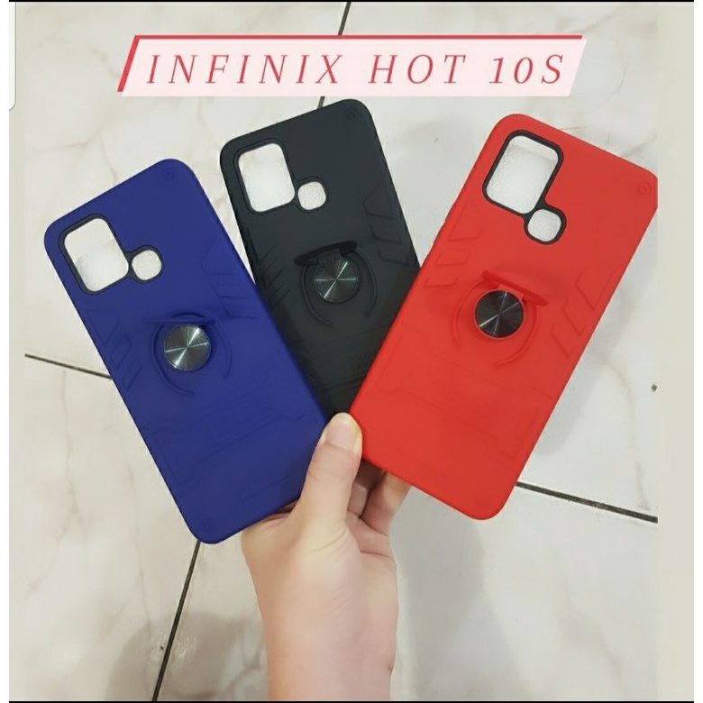 CASE INFINIX HOT 10,HOT 10S,INFINIX S5/S5 LITE CASE THUNDER PLUS RING CASE INFINIX