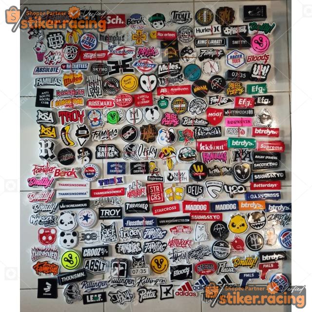 Stiker Sticker Brand Distro pack  pcs Graftac Vinil Case Phone band Thailook Racing skate surf thrif