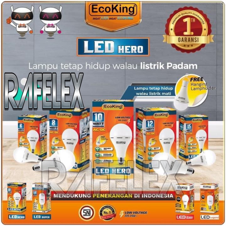 LARISMANISDULU lampu emergency led bulb HERO Ecoking