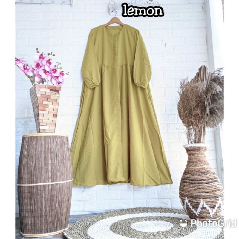 {COD}Babydol terlarisss//Lamia babydol wolfis terbaru//Gamis lamia wolfis COD//Dress COD terlarisss//COD Terlariss Terbaru-Lemon
