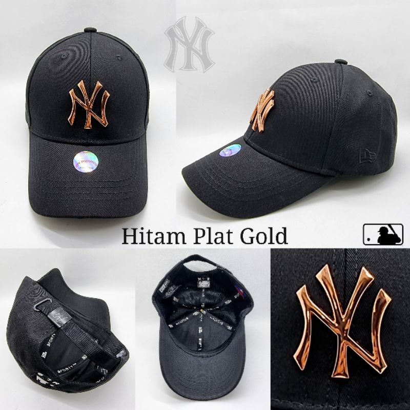 Topi Import Baseball Fashion Tulisan Depan Plat Metal Besi Pria Cowok Cewek Bordir