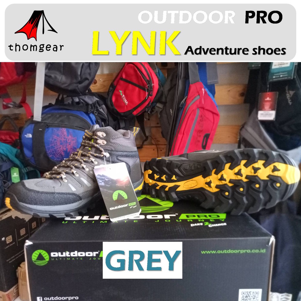 Sepatu Outdoor Pro Lynk Tosca Brown Grey Thomgear