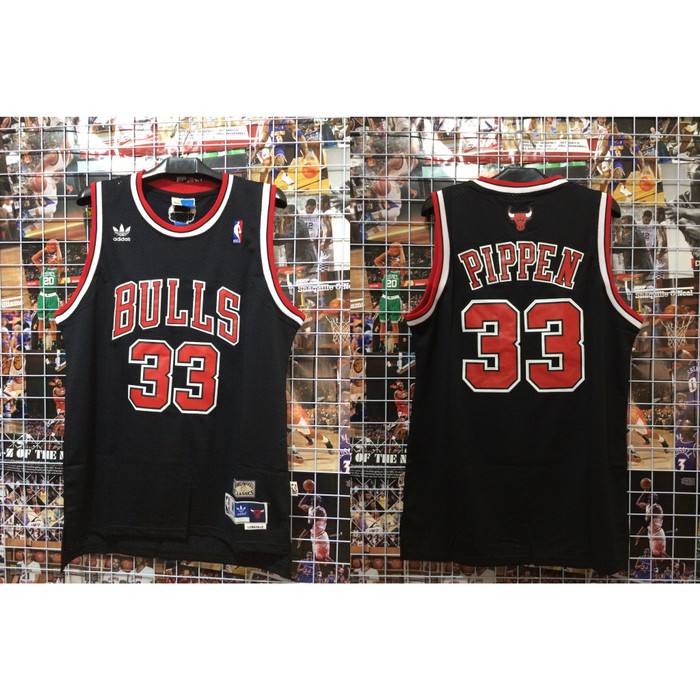 Terlaris JERSEY NBA CLASSIC HWC BULLS #33 PIPPEN HITAM Elegan