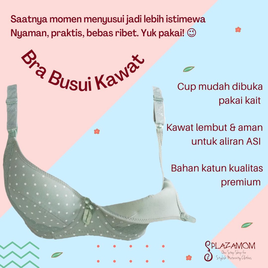 Bra Menyusui / BH Busui Kawat PBH277M - Kawat Aman, Nyaman, Paling Pas buat Busui!