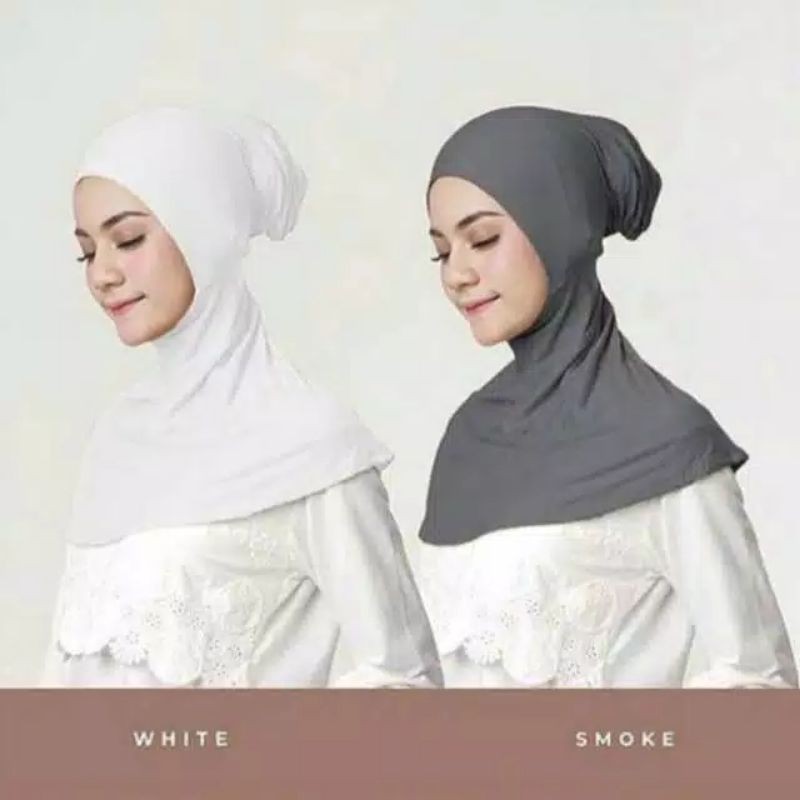 Inner Hijab Antem Ninja Resleting Anti Tembem Ciput Ninja Bahan Kaos Rayon Premium