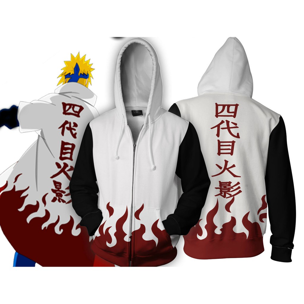 ANAK Jaket Hoodie Anak - Jaket Hoodie Anime Naruto - Jaket Hokage Youndaime - Jaket Youndaime