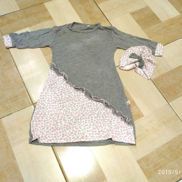 Gamis Erdans Abu Pink Polkadot