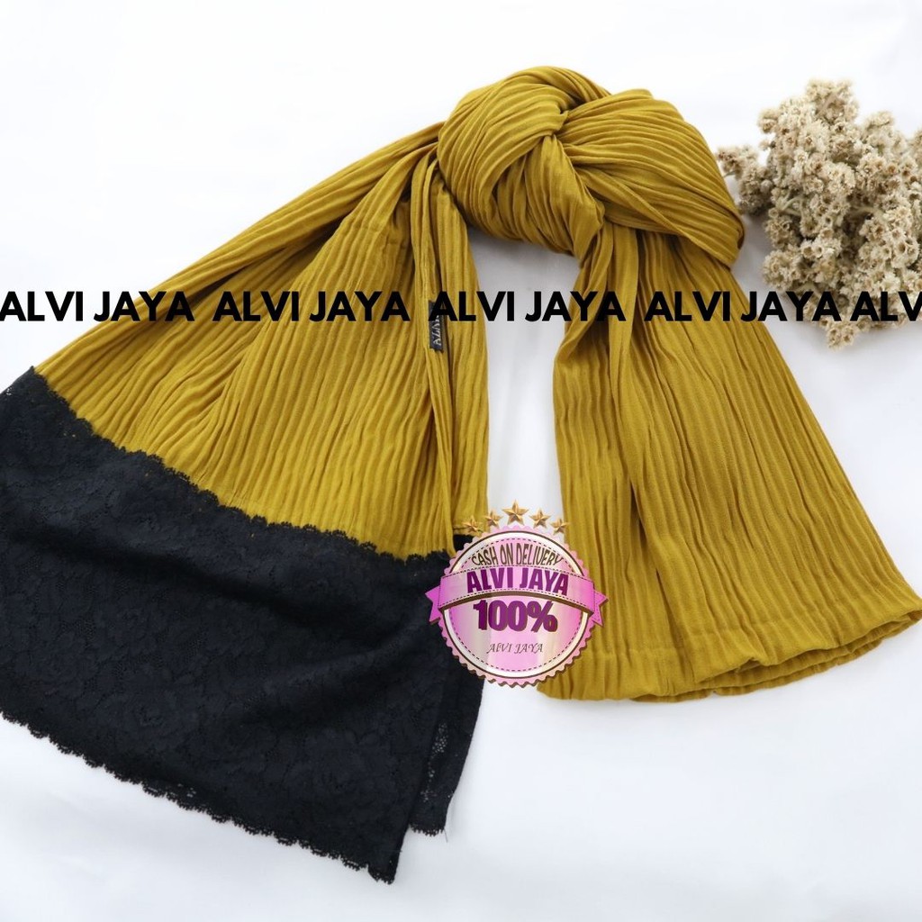 PASHMINA PLISKET RENDA TERMURAH / JILBAB PASHMINA PLISKET TERBARU / PASHMINA PLISKET IMPORT-4