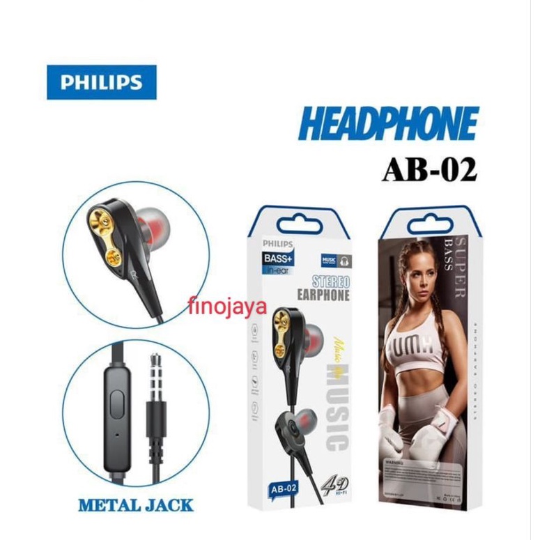 Handset handfree Hf Philips AB-02 Micrfon