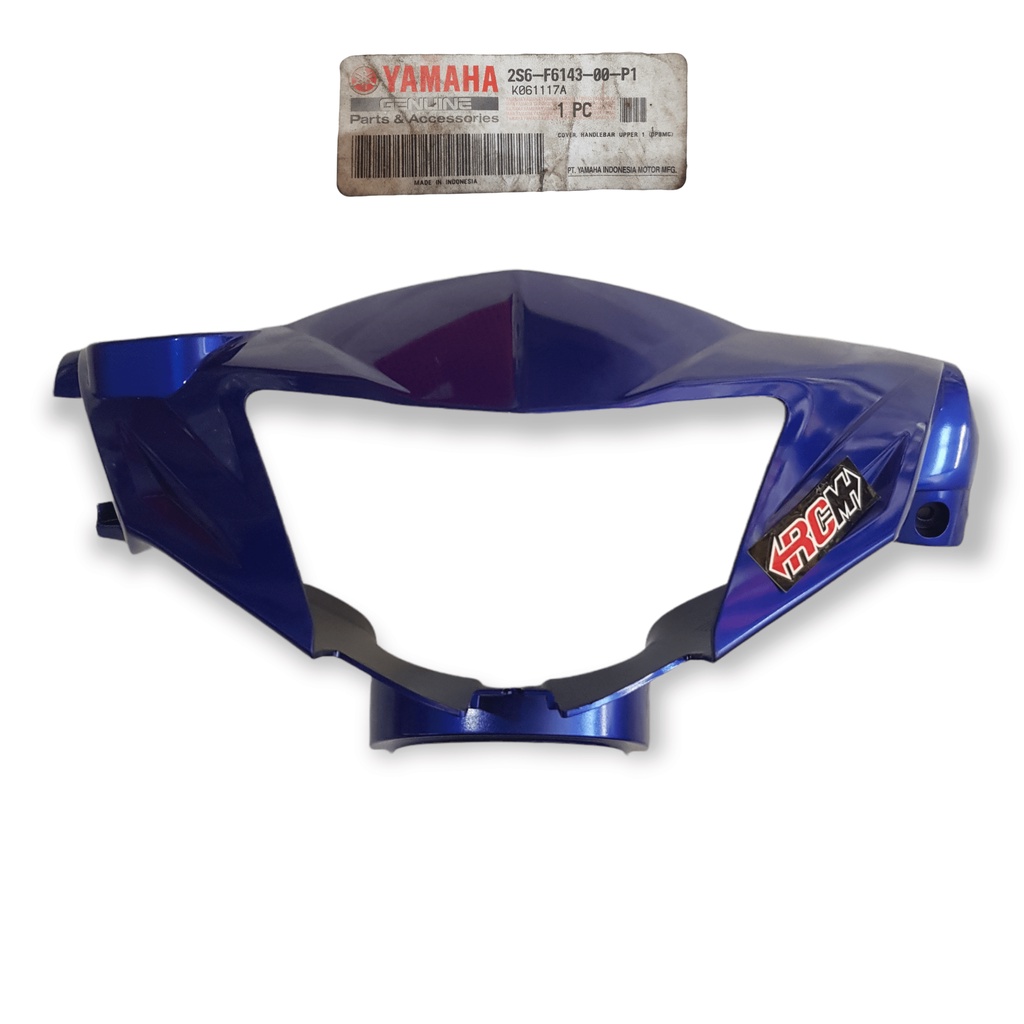 2S6-F6143-00-P1 COVER HANDLEBAR BATOK DEPAN JUPITER MX JUPITER-MX KOPLING COPLING BIRU BLUE ORI ORIGINAL YAMAHA YGP ASLI