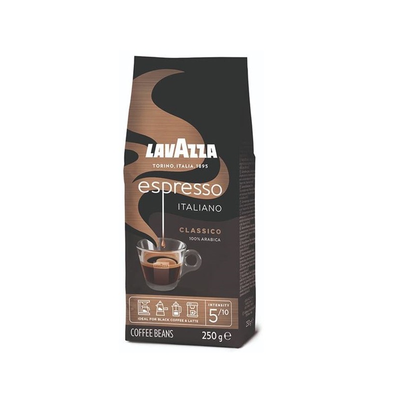 Lavazza Espresso Italiano Classico 100% Arabica Coffee Beans 250 Gram