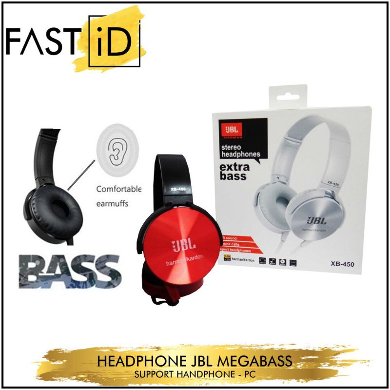 Jual HEADSET BANDO JBL XB EXTRA BASS HEADSET MDR XB450/HEADSE JBL Shopee Indonesia