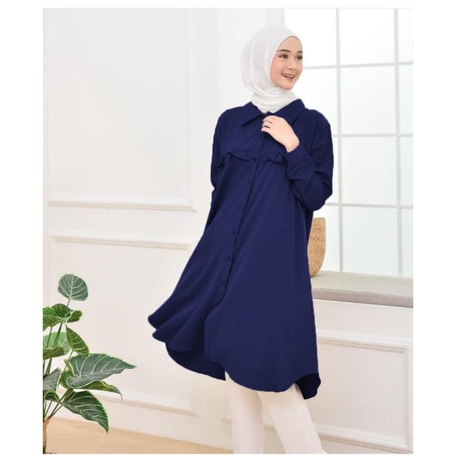 Tunik Rufela Wanita Muslim Remaja Terbaru // Rufela  Long dress