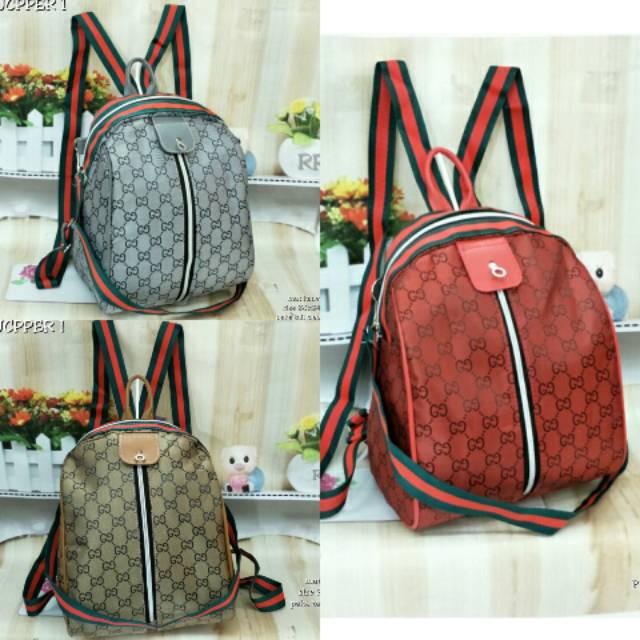 Backpack Gucci Oval Tas Fashion Perempuan Tas Ransel Bagus Tas Gendong Cantik Murah Tas Kuliah Murah