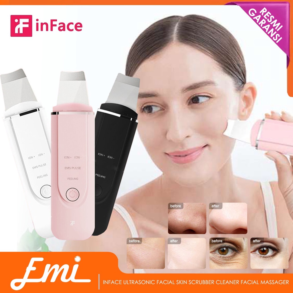 InFace MS7100 Ultrasonic Facial Skin Scrubber Cleaner Facial Massager