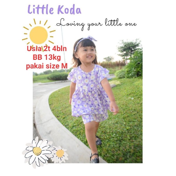 1 - 4t ARABELLA SET VERSI 1 arabella setelan baju anak little koda baju bayi