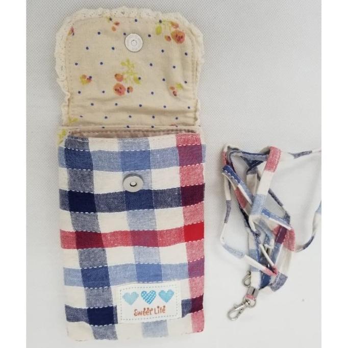 Sling Bag/Tas Selempang/Tas Kain Motif Kotak lynx67 Diminati Banget