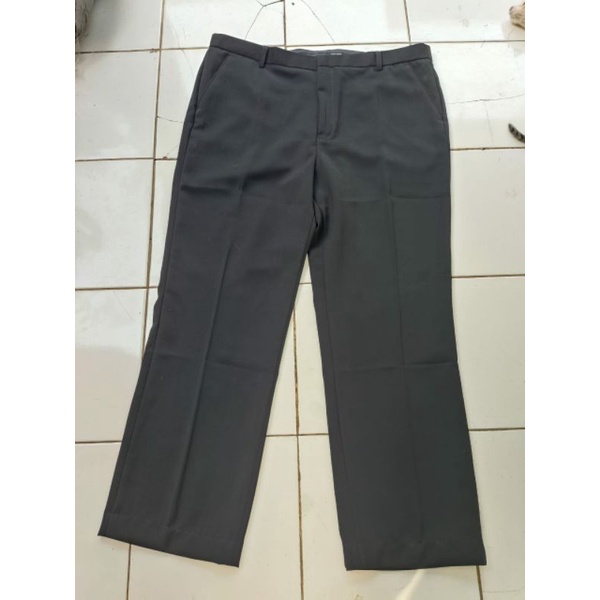 Celana Formal Kerja Kantor STRETCH 5cm Ukuran Jumbo Besar Big Size 37-80 SLIMFIT dan REGULER /STANDAR  Pria Celana Panjang Bahan Semiwoll Hitam berkualitas