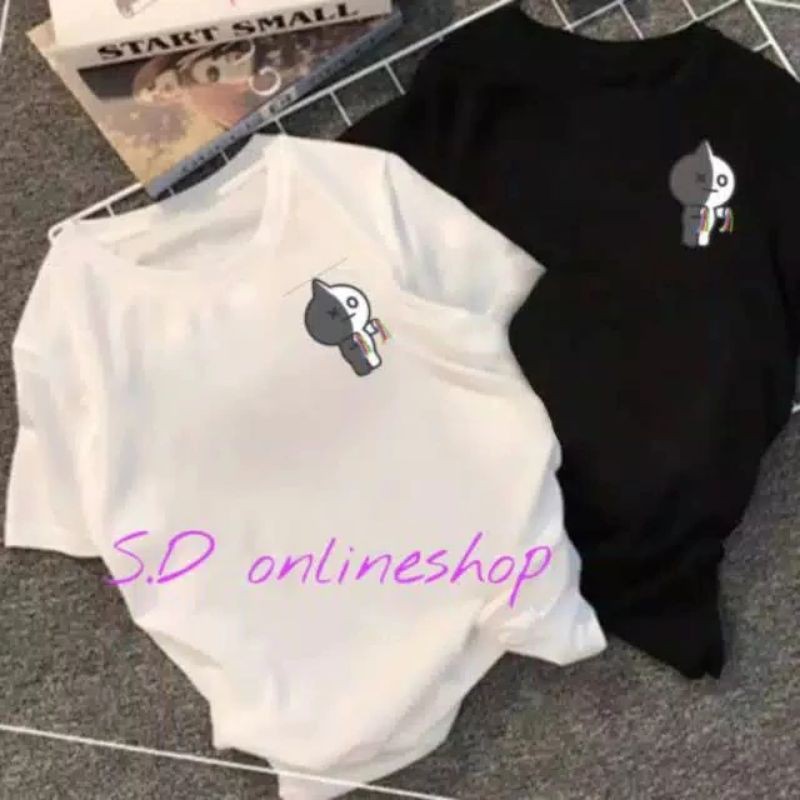 Baju Kaos BTS BT21 request karakter taehyung jungkook jikin