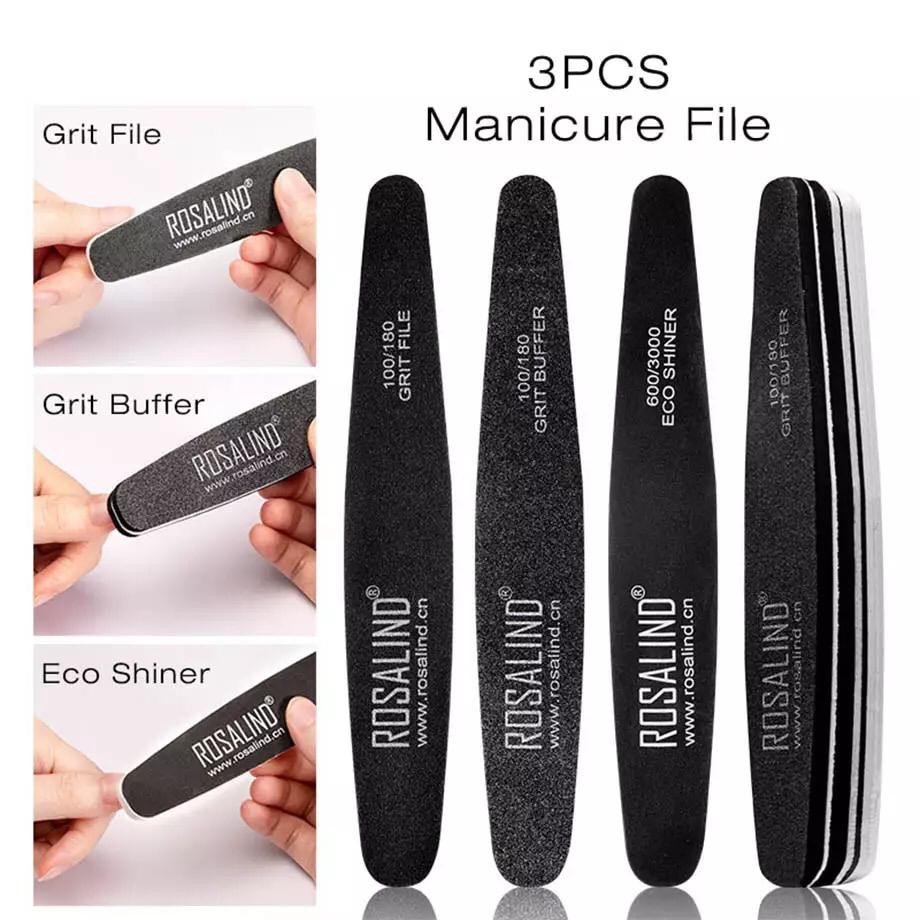 ~AB~ Rosalind Nail File Kikir KukuUntuk Manicure Pedicure Nail Art