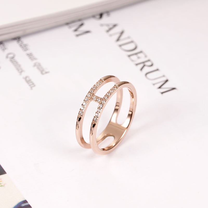 Cincin Titanium Mini Korea Wanita CK103 warna bisa untuk cincin kawin nikah fashion simple