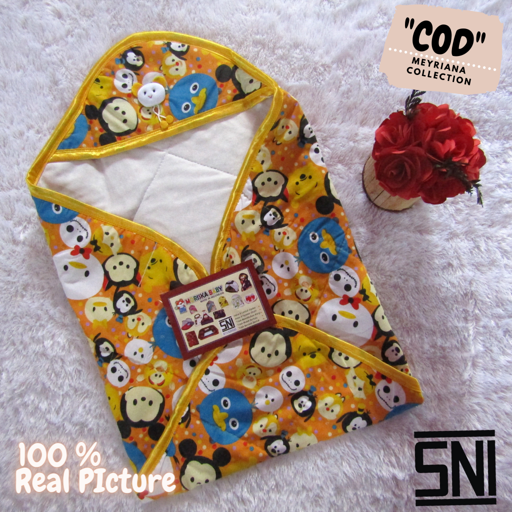 Selimut bayi / mantel bayi / bedongan bayi border