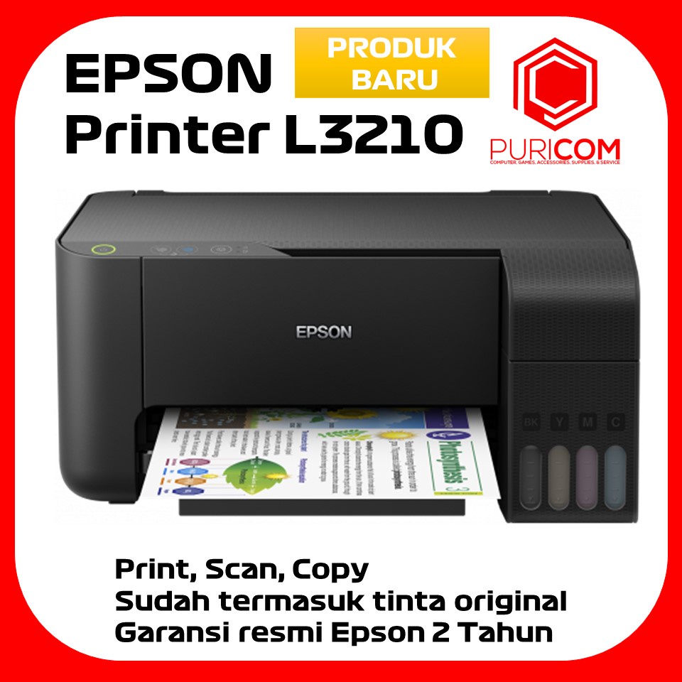 printer epson l3210 all in one multifunction w  eco tank   print scan copy tinta ori garansi resmi 2