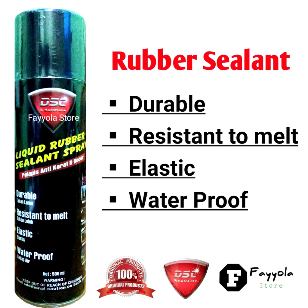 WATERPROOF SPRAY ANTI BOCOR ATAP SEMPROT / RUBBER SEALANT SPRAY 500ML / HITAM / PUTIH