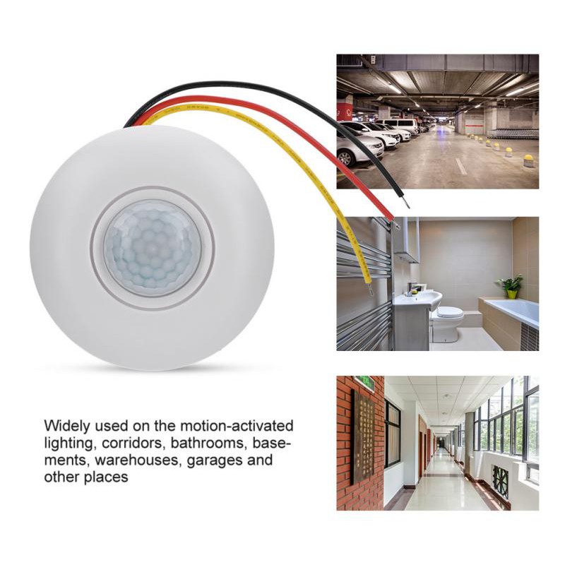 Saklar Lampu Sensor Gerak PIR Switch Otomatis Motion Detector Plafon Ceiling PIR Infrared LED Infra