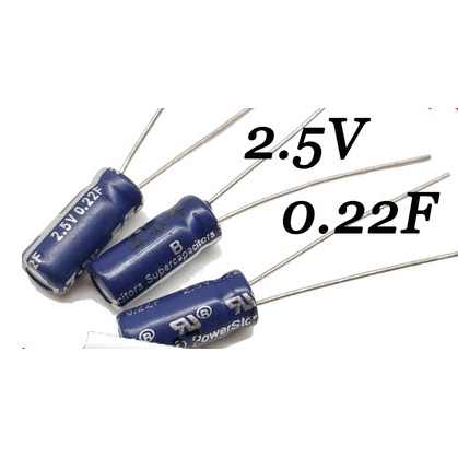 1100pcs Powerstor B Series 2.5V0.22F Super Ferra Capacitor 11.5x5mm