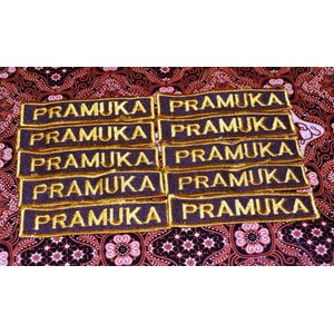 Badge Pramuka Bordir Bet Tulisan Pramuka Bordir