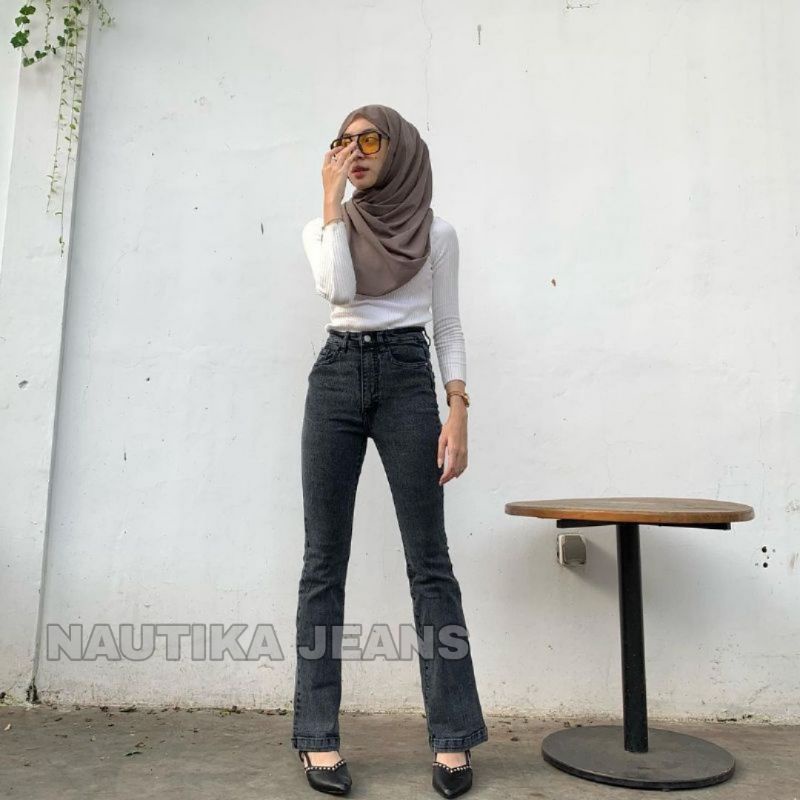 HIGHT WAIST CUTBRAY JEANS WANITA/CELANA CUTBRAY JEANS PREMIUM