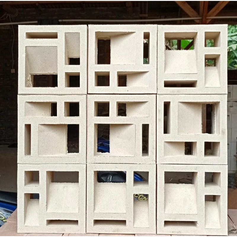 Roster beton minimalis / roster beton 2 sisi depan belakang halus